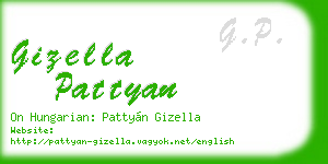 gizella pattyan business card