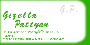 gizella pattyan business card